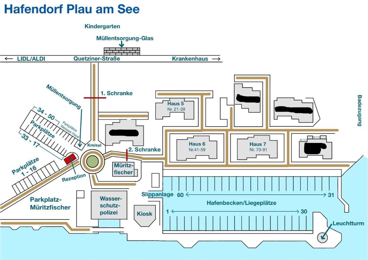Apartment Plauseelig Mit Bootsliegeplatz Optional Плау ам Зее Екстериор снимка